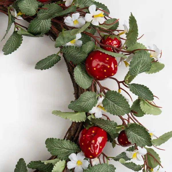 Artificial Strawberry Wreath 4 Artificial Strawberry Wreath - Image 2