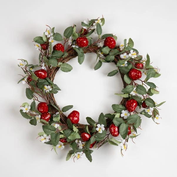 Artificial Strawberry Wreath 5 Artificial Strawberry Wreath - Image 3