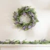 Artificial Purple Hyacinth Eucalyptus & Lavender Wreath 2 Artificial Purple Hyacinth Eucalyptus & Lavender Wreath -Home Luxe Studio 30975077