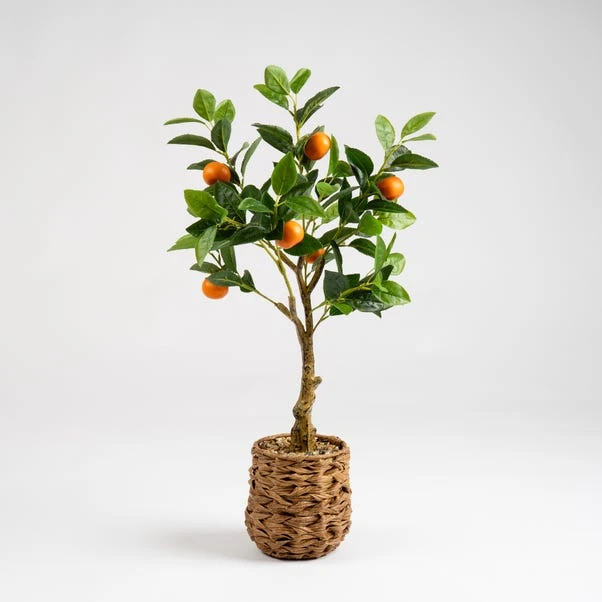 Artificial Orange Tree In Woven Basket 5 Artificial Orange Tree In Woven Basket - Image 3