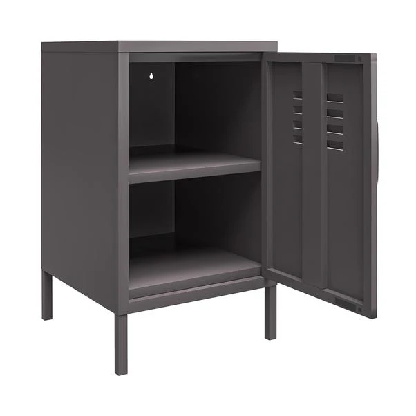 Return - Bradford Metal Locker End Table, Grey 7 Return - Bradford Metal Locker End Table, Grey - Image 5