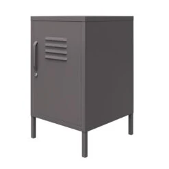 Return - Bradford Metal Locker End Table, Grey 16 Return - Bradford Metal Locker End Table, Grey -Home Luxe Studio 30977125 alt07