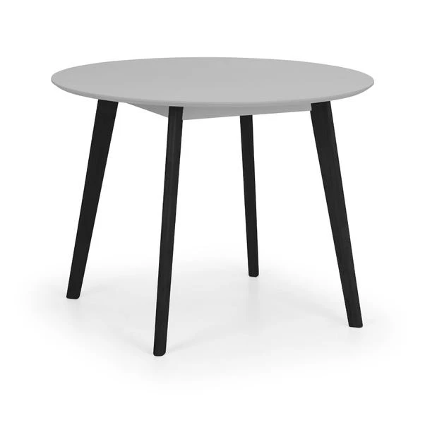 Return - Casa 4 Seater Round Dining Table, Grey And Black 4 Return - Casa 4 Seater Round Dining Table, Grey And Black - Image 2