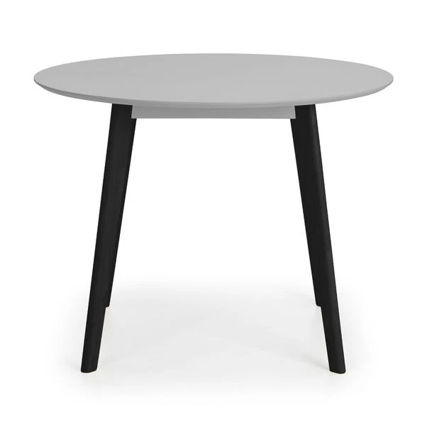 Return - Casa 4 Seater Round Dining Table, Grey And Black 5 Return - Casa 4 Seater Round Dining Table, Grey And Black - Image 3