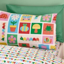 Catherine Lansfield Curious Caterpillar Polycotton Duvet Cover & Pillowcase Set 27 Catherine Lansfield Curious Caterpillar Polycotton Duvet Cover & Pillowcase Set -Home Luxe Studio 30977434 alt01