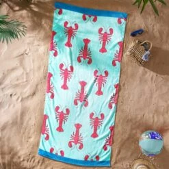 Catherine Lansfield Lobster Beach Towel