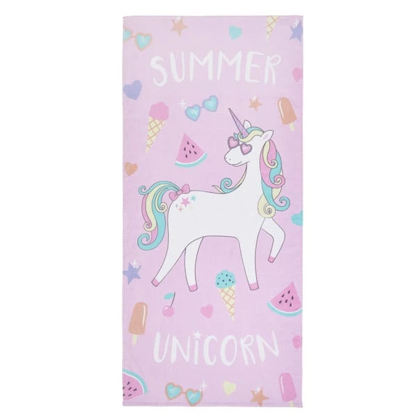 Catherine Lansfield Unicorn Beach Towel 4 Catherine Lansfield Unicorn Beach Towel - Image 2