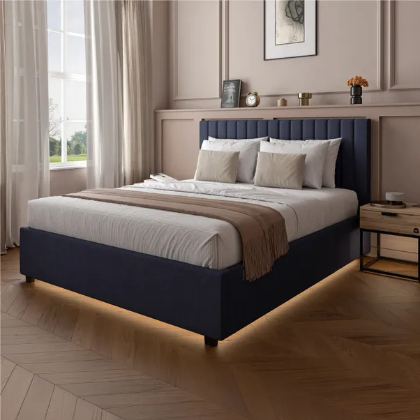 XR Living Maisie LED Ottoman Bed Frame 3 XR Living Maisie LED Ottoman Bed Frame