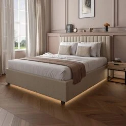 XR Living Maisie LED Ottoman Bed Frame 26 XR Living Maisie LED Ottoman Bed Frame -Home Luxe Studio 30978301