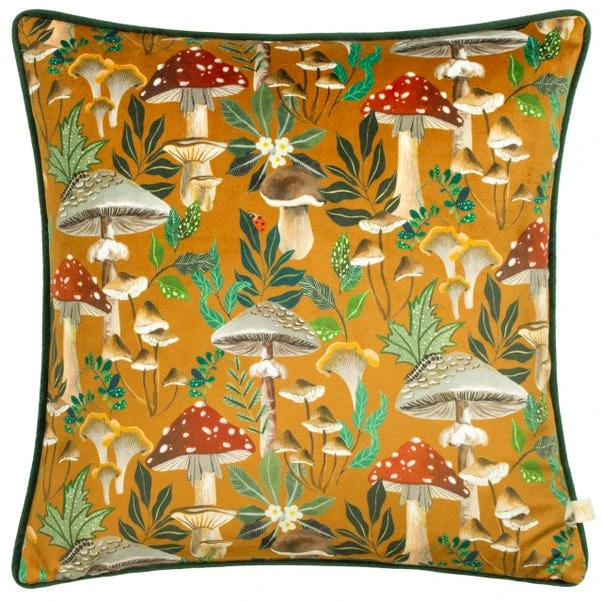 Wylder Wild Garden Mushroom Square Cushion Cover 4 Wylder Wild Garden Mushroom Square Cushion Cover - Image 2