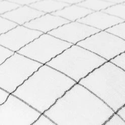 Yard Linen Grid Check Square Cushion Cover 20 Yard Linen Grid Check Square Cushion Cover -Home Luxe Studio 30979149 alt03