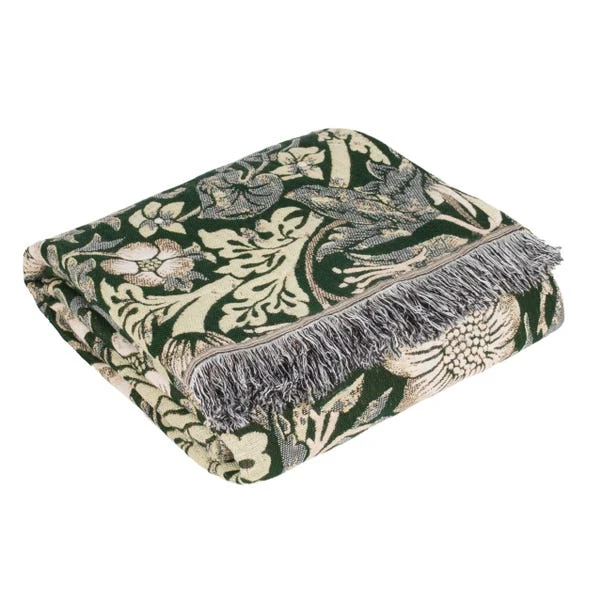 Morris & Co. Strawberry Thief Throw 130cm X 170cm 5 Morris & Co. Strawberry Thief Throw 130cm X 170cm - Image 3