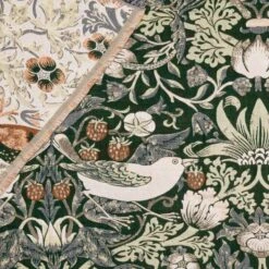 Morris & Co. Strawberry Thief Throw 130cm X 170cm 25 Morris & Co. Strawberry Thief Throw 130cm X 170cm -Home Luxe Studio 30982323 alt04