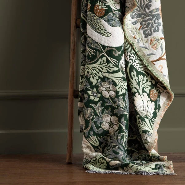 Morris & Co. Strawberry Thief Throw 130cm X 170cm 8 Morris & Co. Strawberry Thief Throw 130cm X 170cm - Image 6