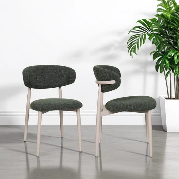 Indus Valley Set Of 2 Cleo Dining Chairs 3 Indus Valley Set Of 2 Cleo Dining Chairs