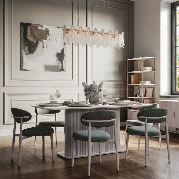 Indus Valley Cleo 6 Seater Dining Table With 6 Cleo Dining Chairs 13 Indus Valley Cleo 6 Seater Dining Table With 6 Cleo Dining Chairs - Image 11