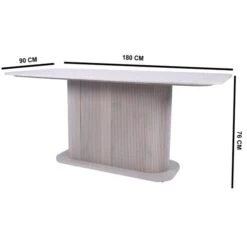 Indus Valley Cleo 6 Seater Dining Table With 6 Cleo Dining Chairs 36 Indus Valley Cleo 6 Seater Dining Table With 6 Cleo Dining Chairs -Home Luxe Studio 30982727 alt04