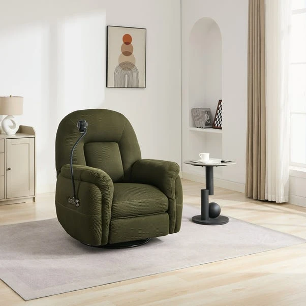 Image Furnishings Sienna Reclining Chair With Phone Holder 12 Image Furnishings Sienna Reclining Chair With Phone Holder - Image 10