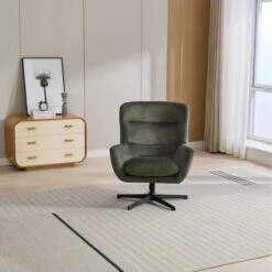 Image Furnishings Isla Swivel Recliner Chair With Footstool -Home Luxe Studio 30982799 alt02