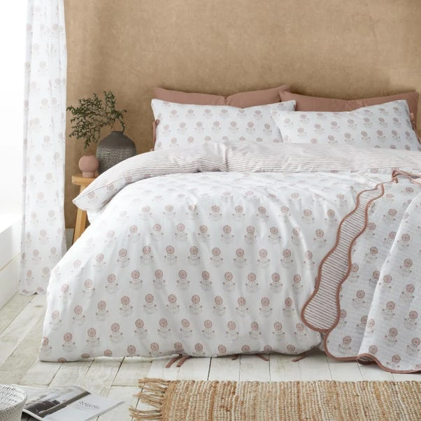 Pineapple Elephant Woodblock Floral Reversible Duvet Cover & Pillowcase Set 21 Pineapple Elephant Woodblock Floral Reversible Duvet Cover & Pillowcase Set - Image 19