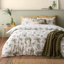 Catherine Lansfield Paradiso Palm Reversible Duvet Cover & Pillowcase Set 29 Catherine Lansfield Paradiso Palm Reversible Duvet Cover & Pillowcase Set -Home Luxe Studio 30983001