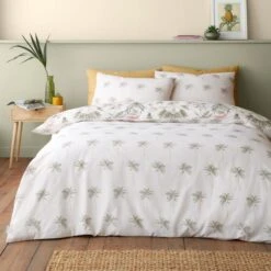 Catherine Lansfield Paradiso Palm Reversible Duvet Cover & Pillowcase Set 24 Catherine Lansfield Paradiso Palm Reversible Duvet Cover & Pillowcase Set -Home Luxe Studio 30983011 alt02