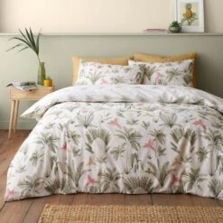 Catherine Lansfield Paradiso Palm Reversible Duvet Cover & Pillowcase Set 26 Catherine Lansfield Paradiso Palm Reversible Duvet Cover & Pillowcase Set -Home Luxe Studio 30983011 alt04