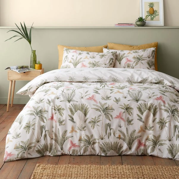 Catherine Lansfield Paradiso Palm Reversible Duvet Cover & Pillowcase Set 7 Catherine Lansfield Paradiso Palm Reversible Duvet Cover & Pillowcase Set - Image 5