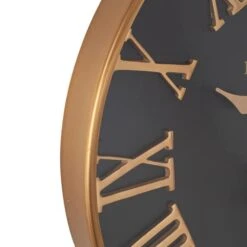 Antique Gold & Black Wall Clock 8 Antique Gold & Black Wall Clock -Home Luxe Studio 30983088 alt02