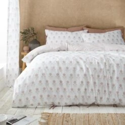 Pineapple Elephant Woodblock Floral Reversible Duvet Cover & Pillowcase Set 33 Pineapple Elephant Woodblock Floral Reversible Duvet Cover & Pillowcase Set -Home Luxe Studio 30983256 alt02