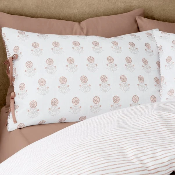 Pineapple Elephant Woodblock Floral Reversible Duvet Cover & Pillowcase Set 4 Pineapple Elephant Woodblock Floral Reversible Duvet Cover & Pillowcase Set - Image 2