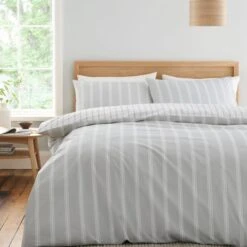 Bianca Ashford Stripe Reversible Duvet Cover & Pillowcase Set 24 Bianca Ashford Stripe Reversible Duvet Cover & Pillowcase Set -Home Luxe Studio 30983311 alt02