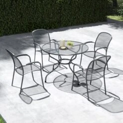 Pacific Lifestyle Carlo Round 4 Seater Dining Set