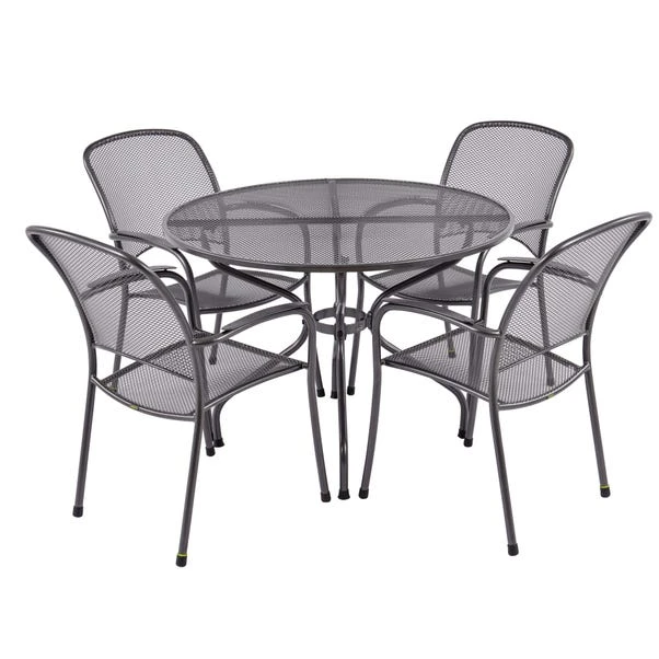 Pacific Lifestyle Carlo Round 4 Seater Dining Set 4 Pacific Lifestyle Carlo Round 4 Seater Dining Set - Image 2