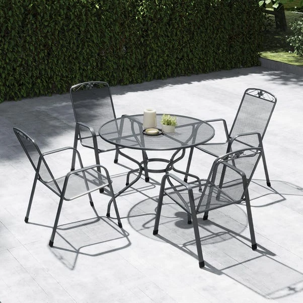 Pacific Lifestyle Elegance Round 4 Seater Dining Set 4 Pacific Lifestyle Elegance Round 4 Seater Dining Set - Image 2