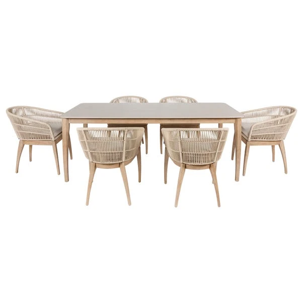 Pacific Lifestyle Moeven Outdoor 6 Seater Dining Set 10 Pacific Lifestyle Moeven Outdoor 6 Seater Dining Set - Image 8