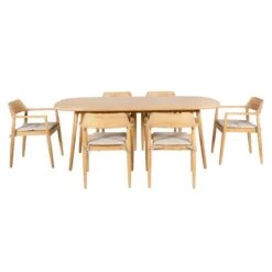 Pacific Lifestyle Salita Outdoor 6 Seater Dining Set 11 Pacific Lifestyle Salita Outdoor 6 Seater Dining Set -Home Luxe Studio 30984373 alt04