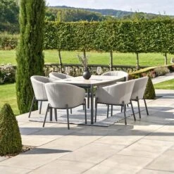 Pacific Lifestyle Nevada Putty Outdoor 6 Seater Dining Set