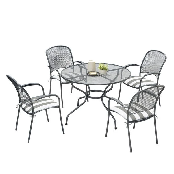 Pacific Lifestyle Carlo Round 4 Seater Dining Set With Cushions 7 Pacific Lifestyle Carlo Round 4 Seater Dining Set With Cushions - Image 5