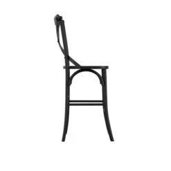 Return - Fitzroy Cane Bar Stool, Black -Home Luxe Studio 30984456 alt02