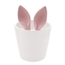Eggs-traordinary Gift Co. Flocked Bunny Ears Plant Pot 17 Eggs-traordinary Gift Co. Flocked Bunny Ears Plant Pot -Home Luxe Studio 30984527 alt01