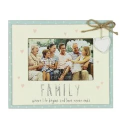 Family Life Begins Photo Frame