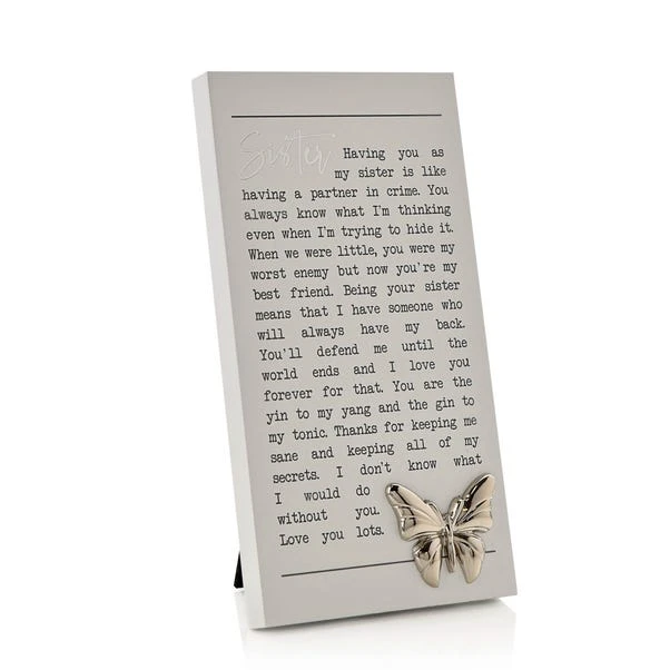 Sister Moments Plaque 3 Sister Moments Plaque