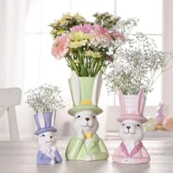 Eggs-traordinary Gift Co. Bunny In Top Hat Plant Pot 19 Eggs-traordinary Gift Co. Bunny In Top Hat Plant Pot -Home Luxe Studio 30984550