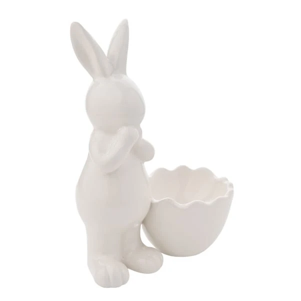 Eggs-traordinary Gift Co. White Porcelain Standing Bunny Ornament 4 Eggs-traordinary Gift Co. White Porcelain Standing Bunny Ornament - Image 2
