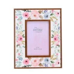The Cottage Garden Layered Floral Portrait Photo Frame -Home Luxe Studio 30984607 alt01