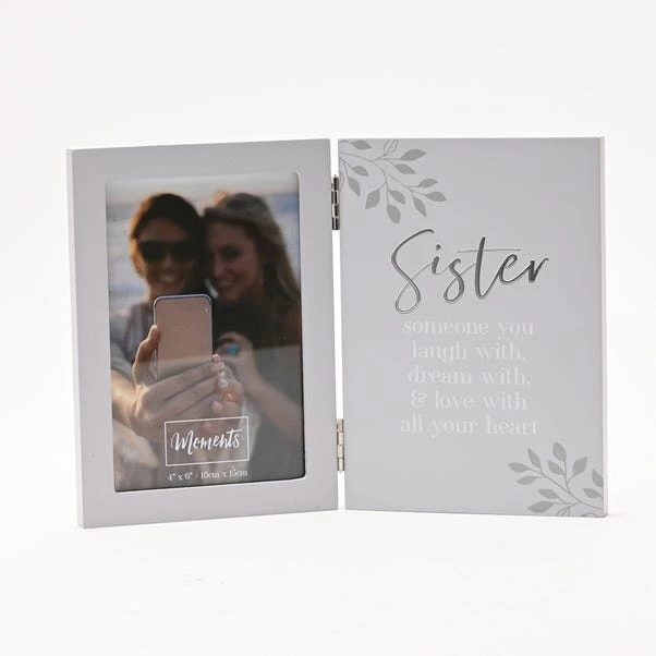 Moments Sister Grey Photo Frame 3 Moments Sister Grey Photo Frame