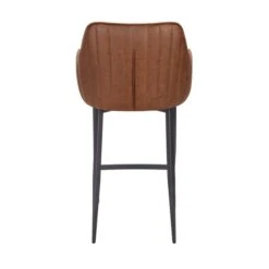 Indus Valley Logan Bar Stool, Faux Leather 13 Indus Valley Logan Bar Stool, Faux Leather -Home Luxe Studio 30985793 alt05