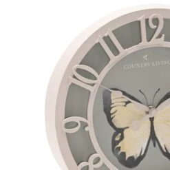 Country Living Butterfly Indoor Outdoor Wall Clock 7 Country Living Butterfly Indoor Outdoor Wall Clock -Home Luxe Studio 30986658 alt02
