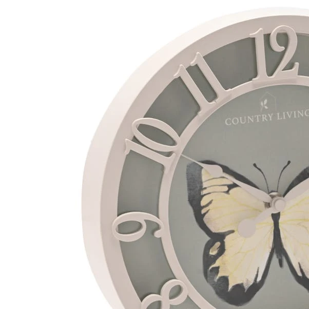 Country Living Butterfly Indoor Outdoor Wall Clock 5 Country Living Butterfly Indoor Outdoor Wall Clock - Image 3